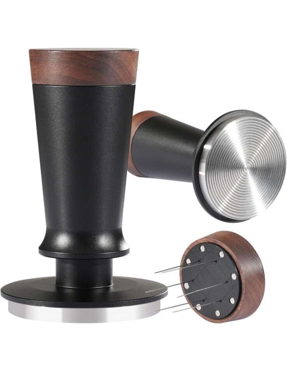 Espresso Tamper w/ WDT  Tool Coffee Tamper w/ Stainless Steel Spiral, 58mm, New